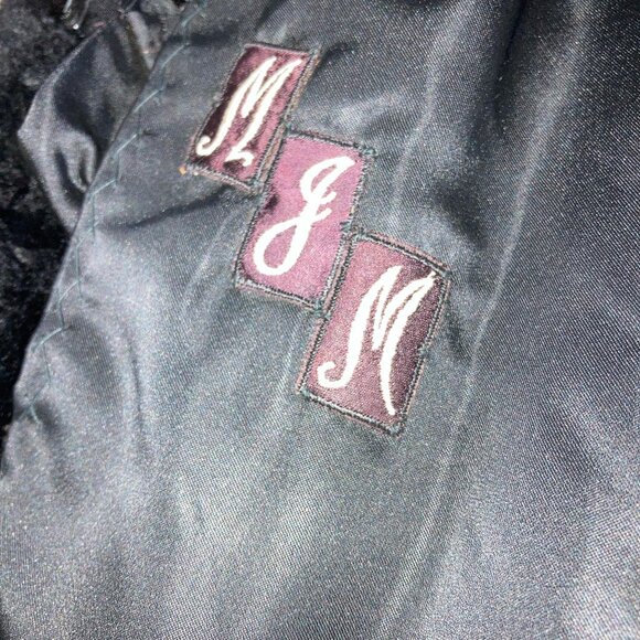 Stunning Vintage Real Fur Coat 2-Tone Size Large Mob Wife Luxury Winter - Picture 7 of 13